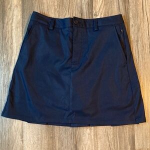 Lands' End Navy Active Chino Skort
